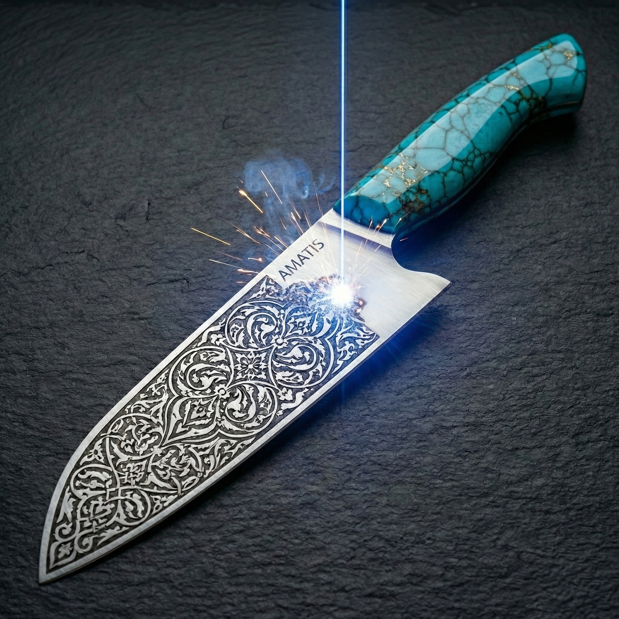 <span class="school_tag">School Of</span ><br> Laser FOR KNIFE MAKERS